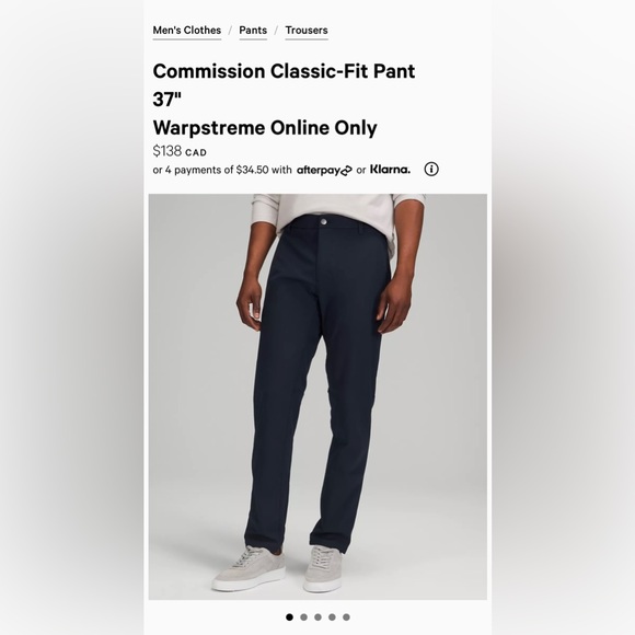 Men’s Lululemon commission pants - Picture 2 of 5